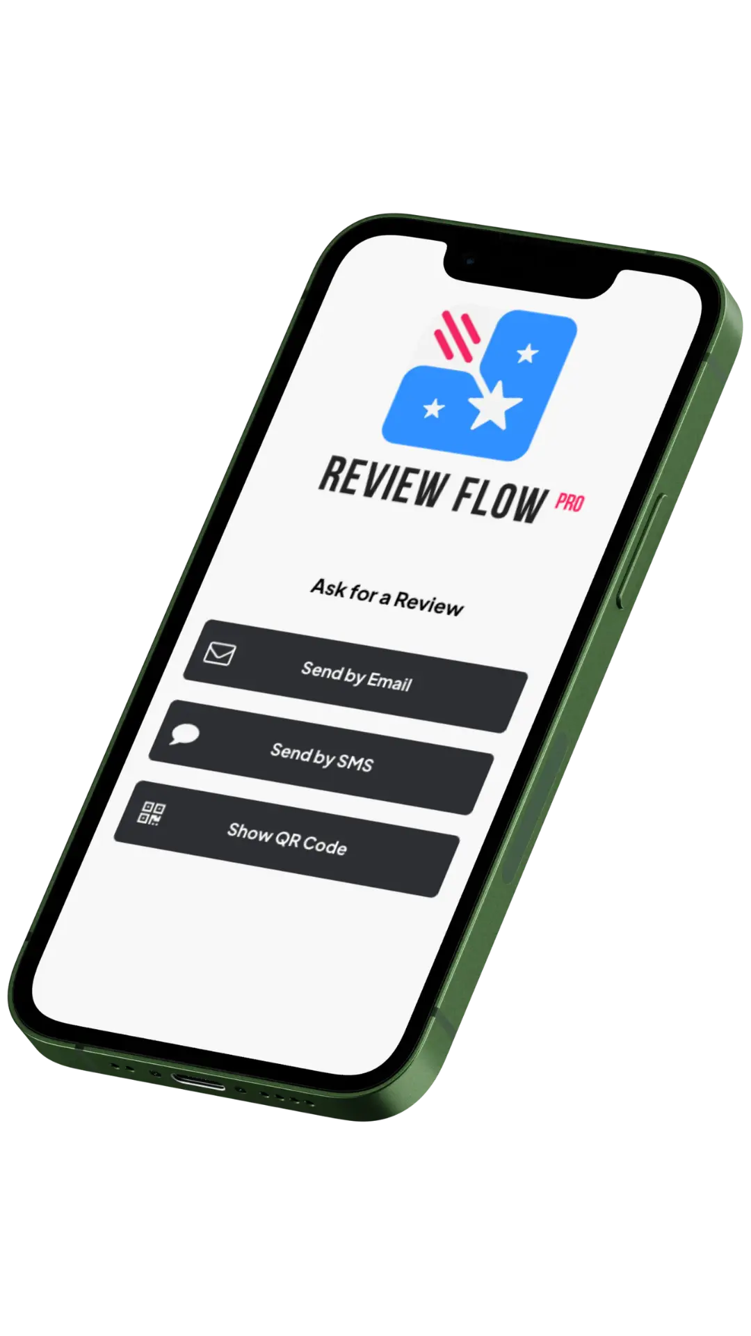 Review Flow Pro Mockup Angle Review Flow Pro app